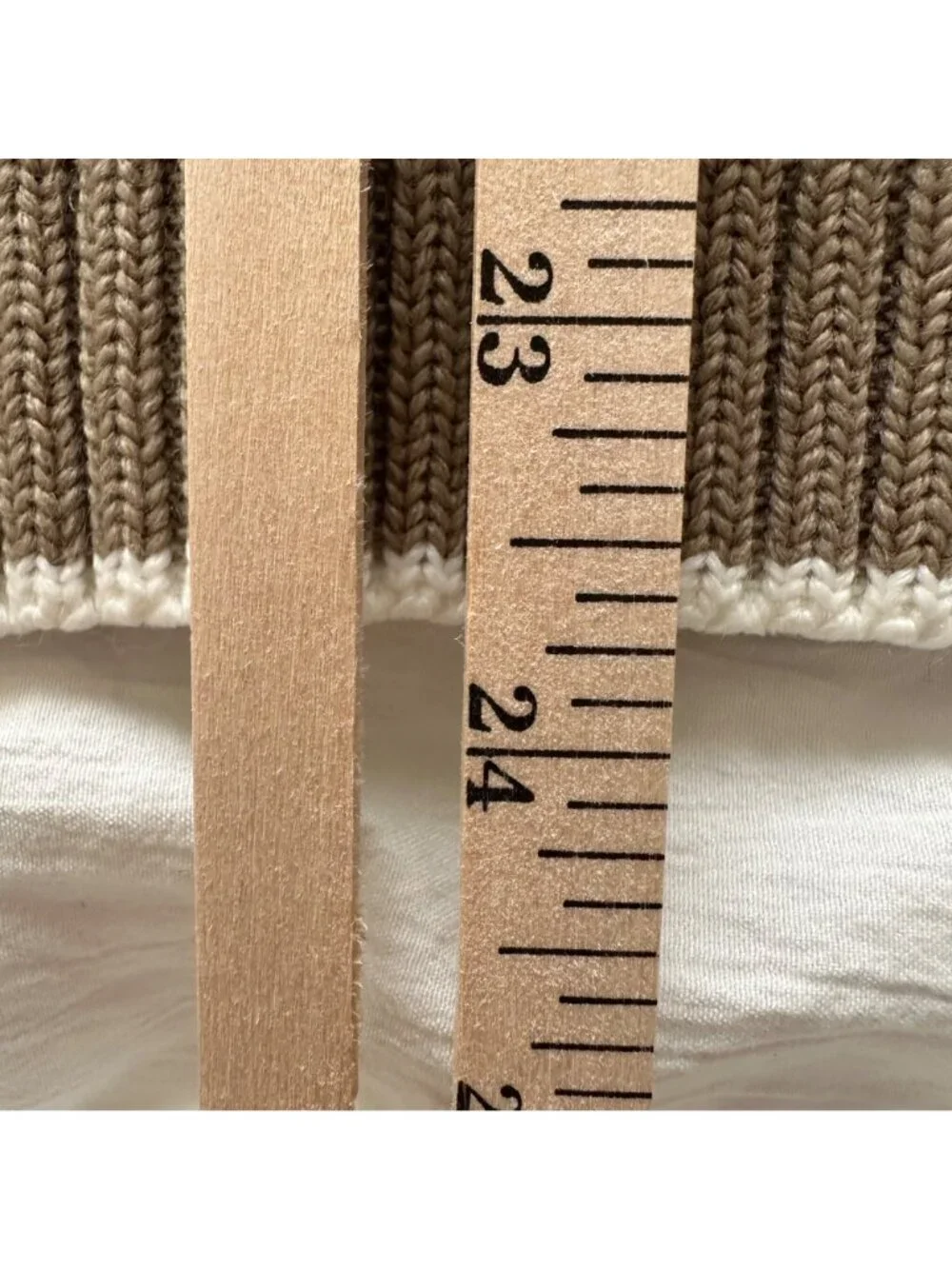 80's Women's Cable Knit Beige Made In USA Sweater SZ M Preppy Light Academia
